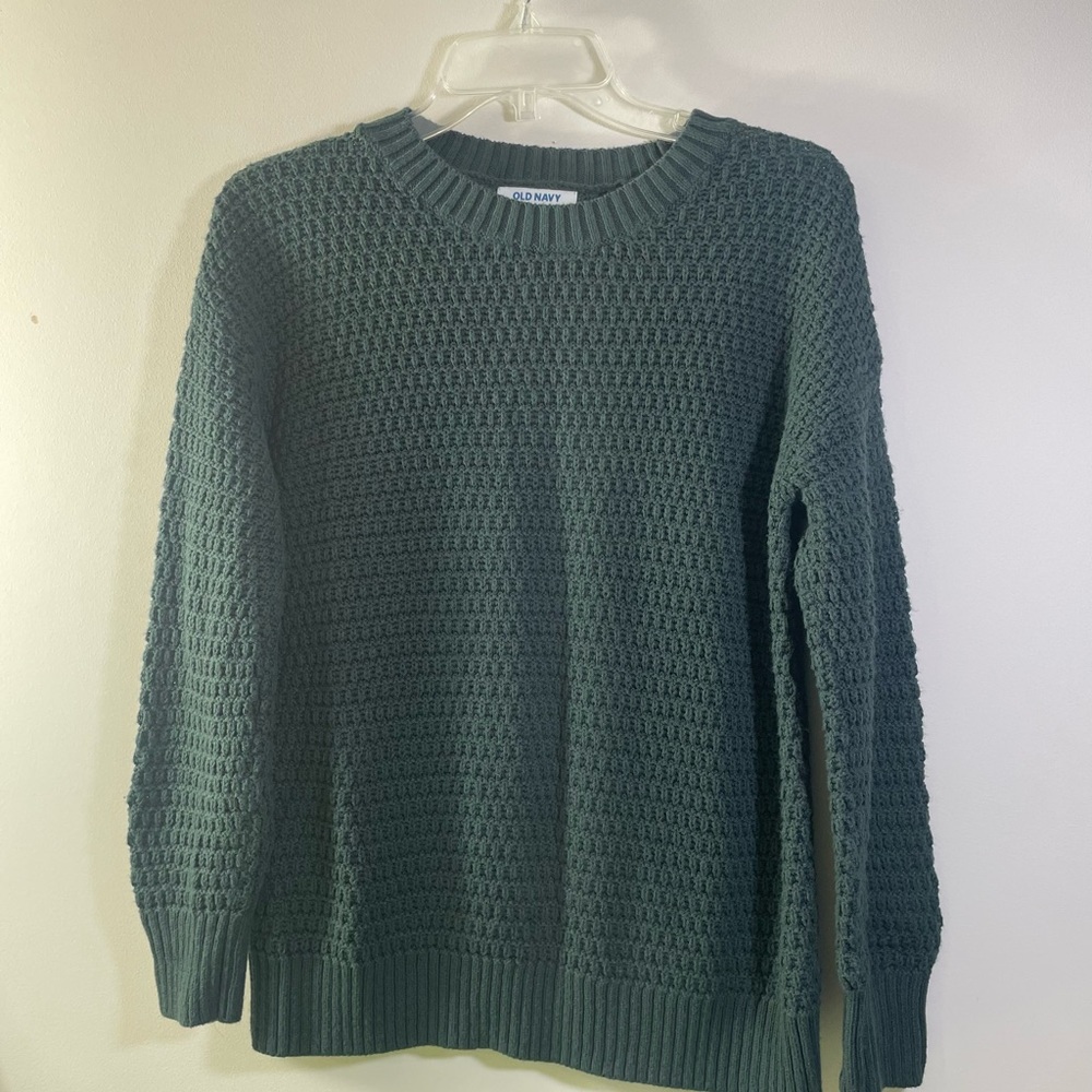 Old Navy Women’s Forest Green Crewneck Sweater